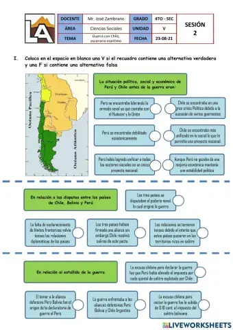 La guerra del Pacífico