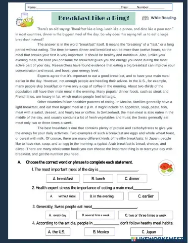 Breakfast like a king