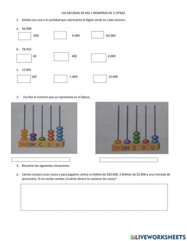 Pag: 17 y 18 valor posicional
