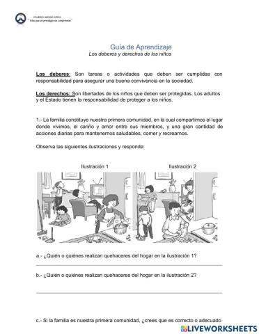 Derechos y deberes de los niños y niñas