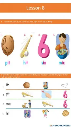 Phonics L2- Lesson 8