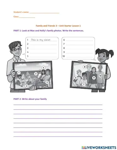 Family and Friends 4 Unit Starter L1