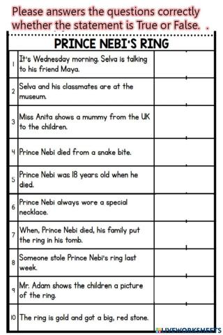 Prince nebi's ring part 1