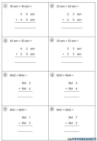 DLP Year 1 : Add Money