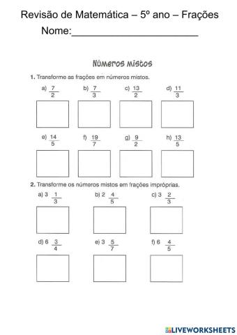 Revisão Matemática