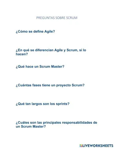 Scrum preguntas