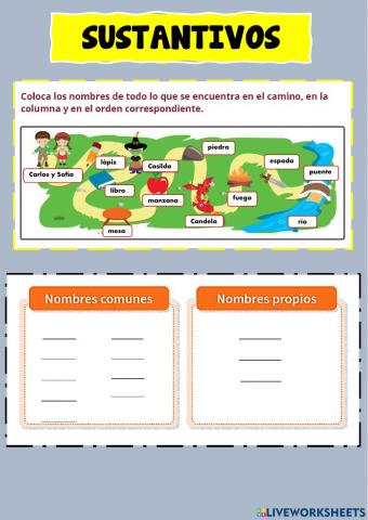 Sustantivos propios y comunes - Miss Jessenia