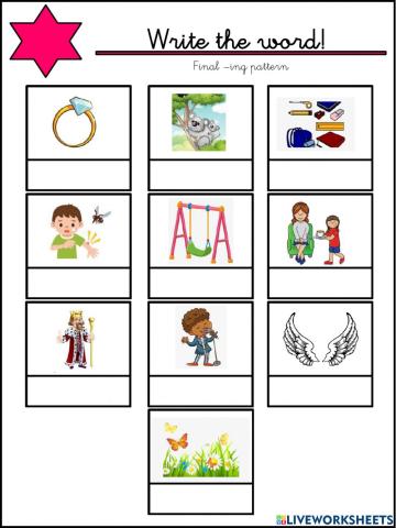 Final -ing pattern