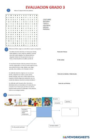Evaluaciòn grado 3