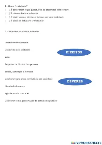Avaliação de História e Ciências Sociais