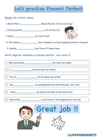 Present Perfect part II