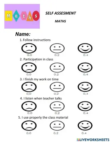 Peer and Self Assesment MATHS