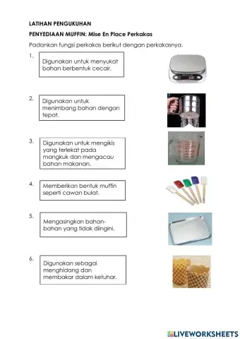 Mise en Place Perkakas Muffin