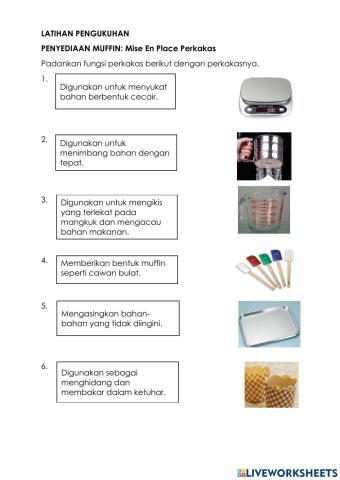 Mise en Place Perkakas Muffin
