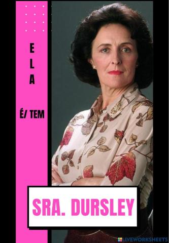 Caracterizando os Dursley