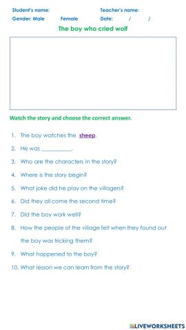 The boy who cried wolf