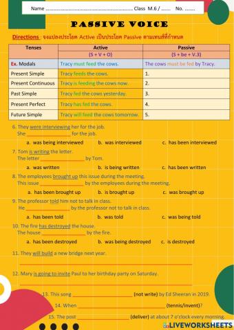 Passive Voice Review