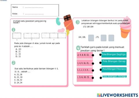 Soal Pola Bilangan