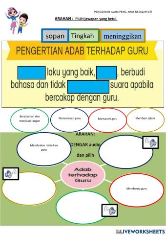 Adab terhadap guru