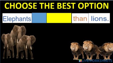 Comparative adjectives III