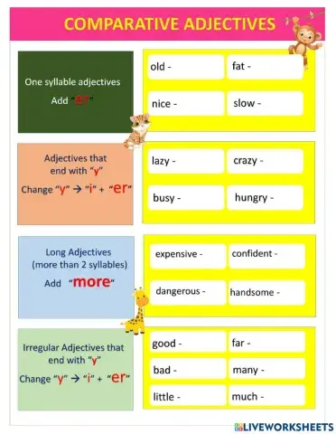 Comparative adjectives