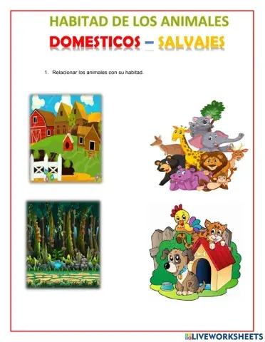 Habitad De Los Animales Domestico- Salvajes