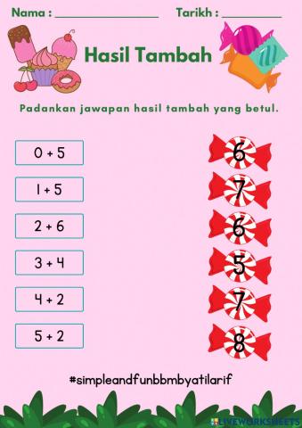 Hasil Tambah Linkungan 10