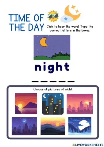 Parts of the Day: Night