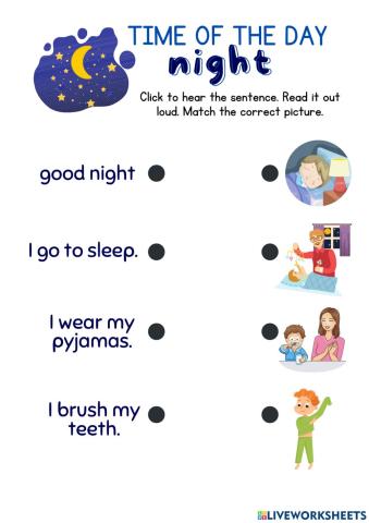 Parts of the Day: Reading 3