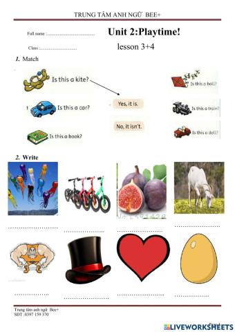 Family and Friends 1 Unit 2