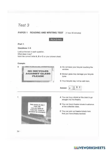 PET 7 - TEST 3R