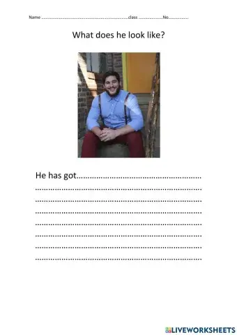 What does he look like?