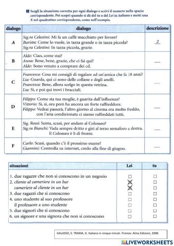 Situazioni quotidiane