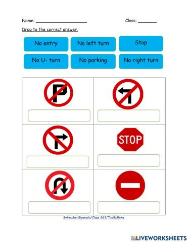 Unit :1 Traffic signs