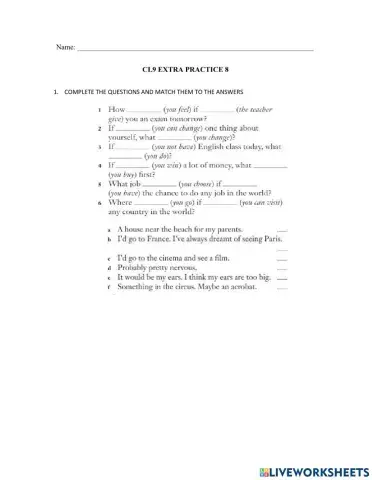 CL9 Extra Practice 9