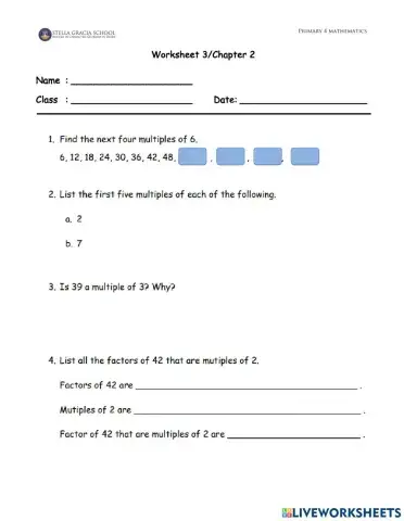 Worksheet 3-Chapter 2