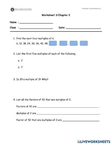Worksheet 3-Chapter 2