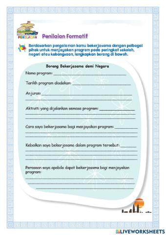 Borang Bekerjasama Demi Negara