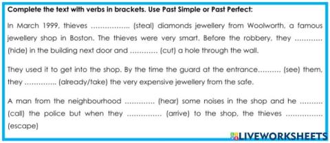 Past simple vs Past perfect 3