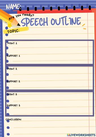 Speech outline