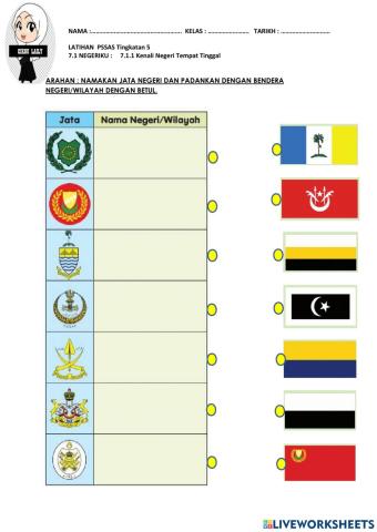 Latihan kenali negeri tempat tinggal