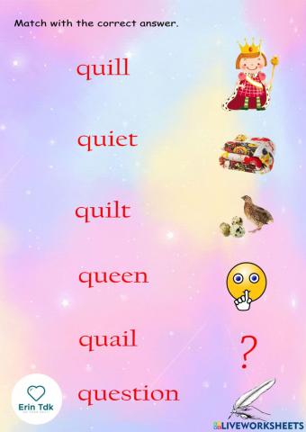 Lesson 17: Alphabet Q word