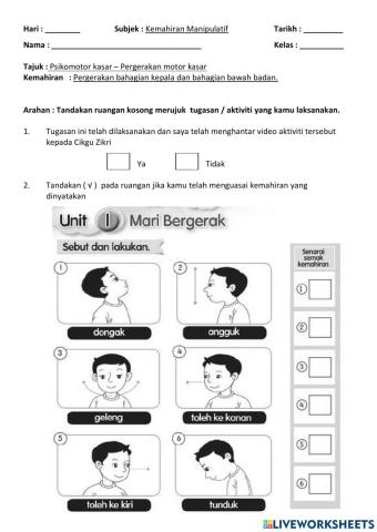Pergerakan motor kasar