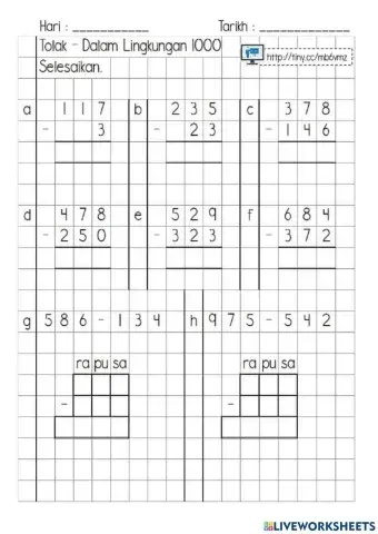 Tolak tanpa kumpul semula