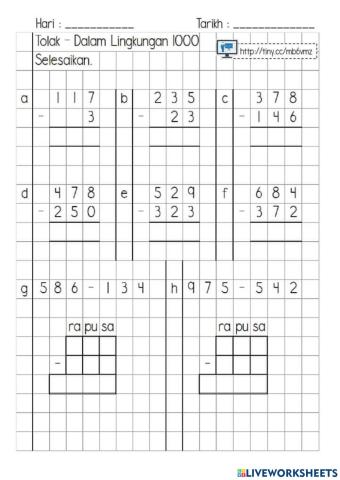 Tolak tanpa kumpul semula