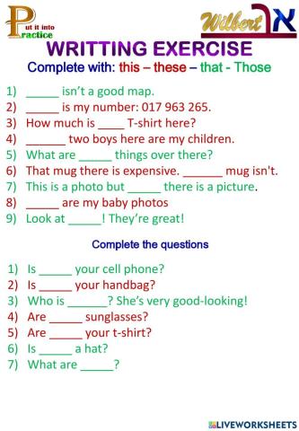 Demonstative pronouns