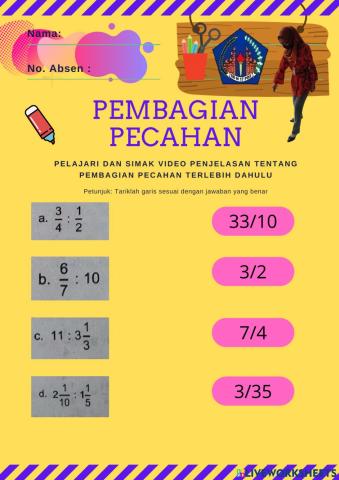 Pembagian Pecahan
