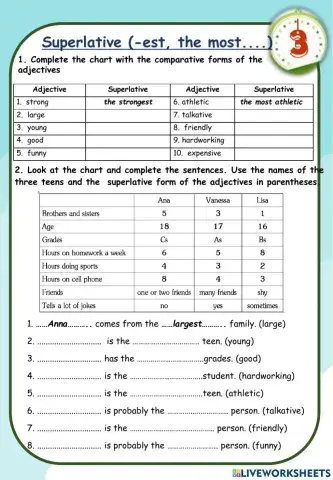 Worksheet unit 3 part 3