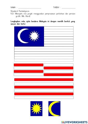 Reka cipta bendera malaysia