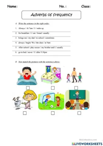 Adverbs of frequency